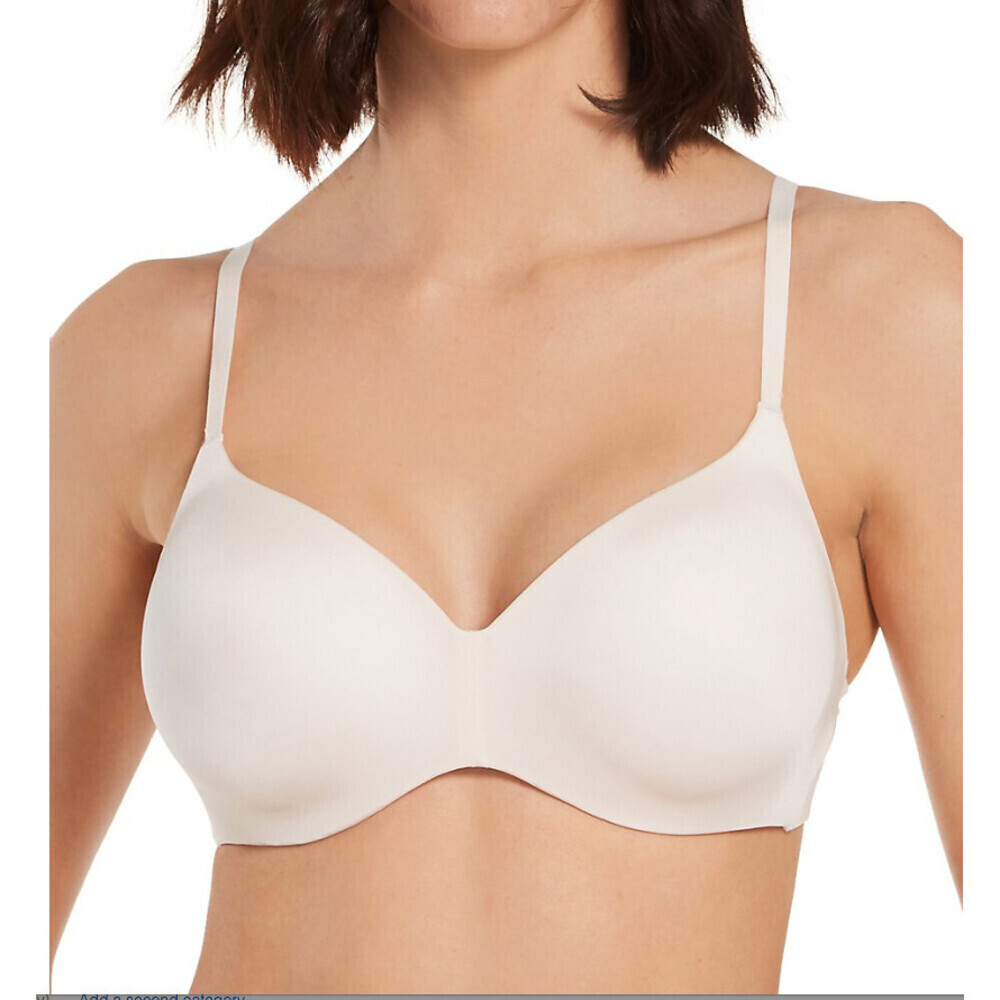 DKNY Litewear Wirefree Push-up Bra In Vanilla Pink Size 34 D